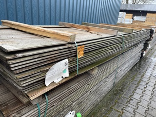 Ca. 86x Douglas Wisselsponning/Halfhoutsrabat, 18x190mm, lengte 400cm